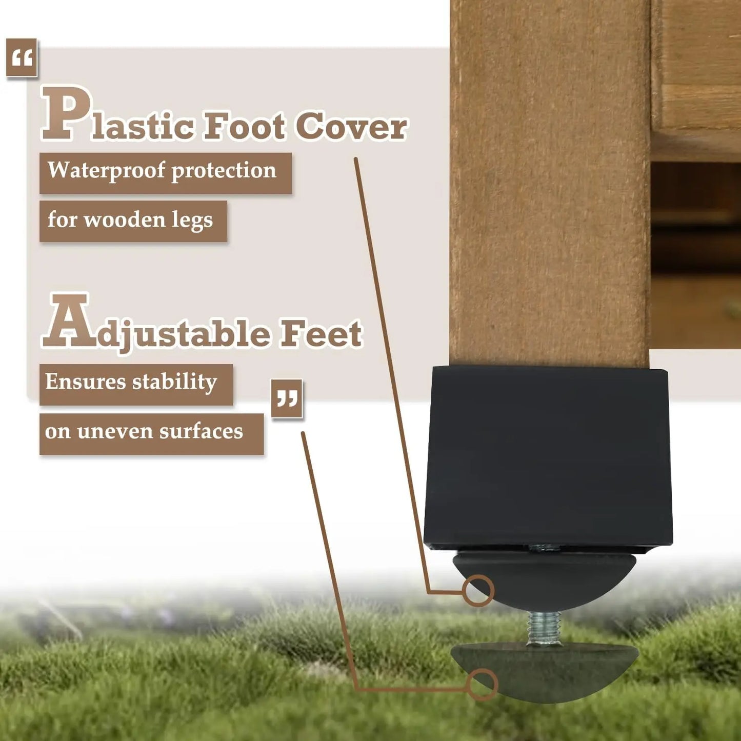 PetsCosset Outdoor Storage Shed Garden Storage Cabinet With Waterproof Roof