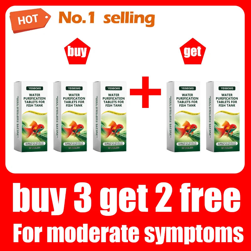 Fish Tank Water Purification Tablets For Clear Algae Free Aquariums