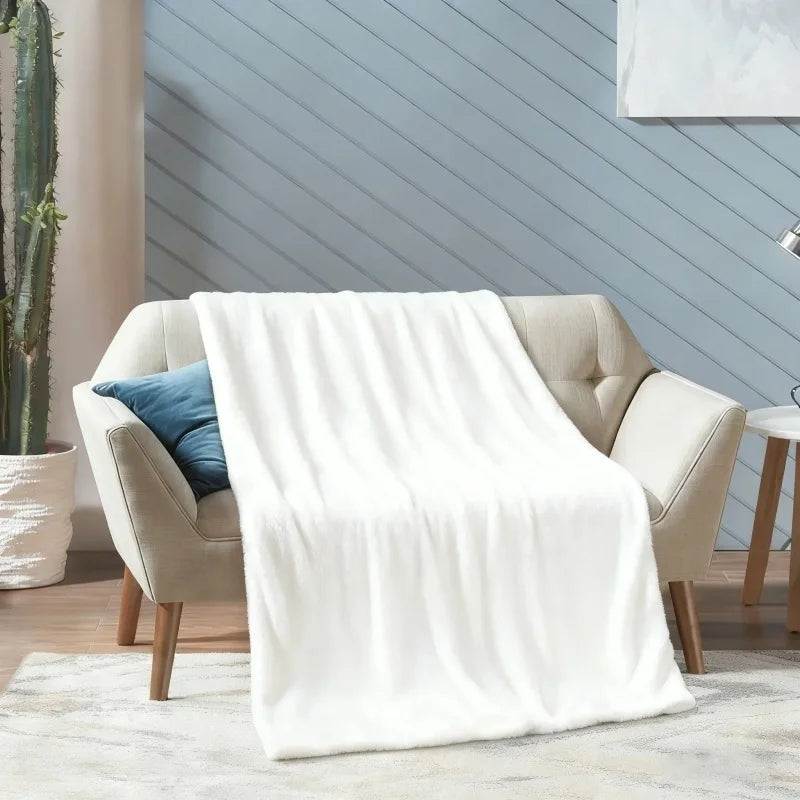 Fashion Print Flannel Blanket Ultra Soft Cozy for Home Decor