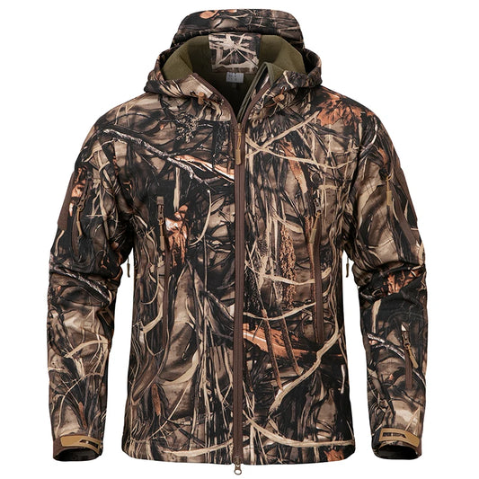 ReFire Gear Men's Quiet Water Resistant Softshell Camouflage Hunting Jacket