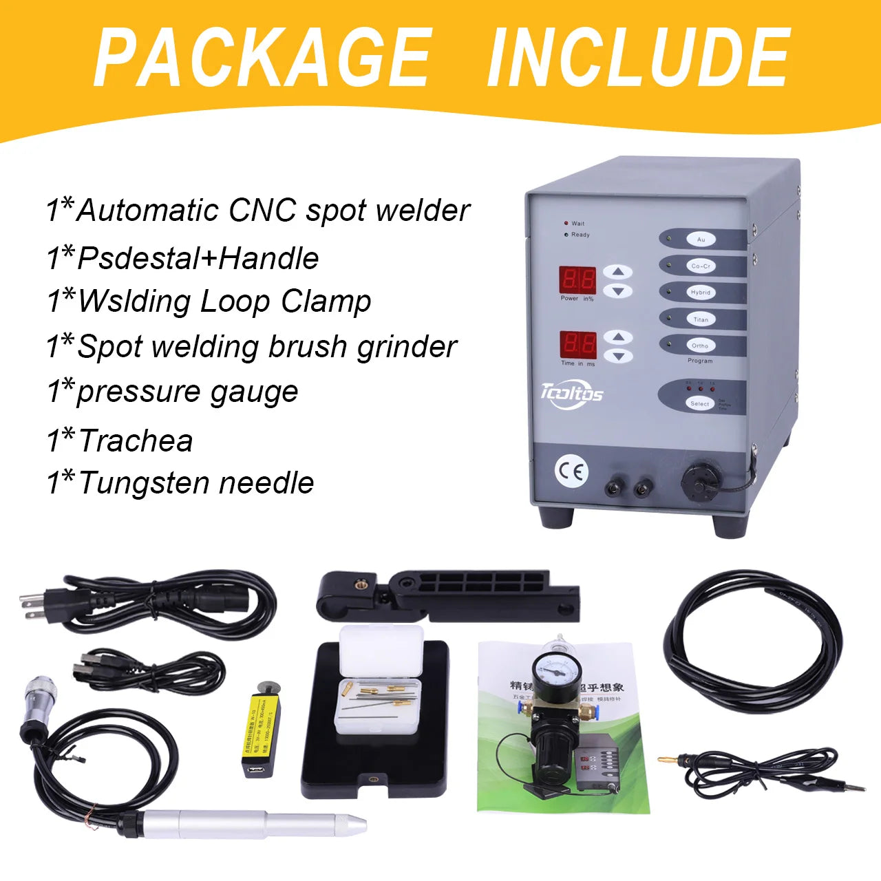 Automatic CNC Pulse Argon Arc TIG Jewelry Welding Machine
