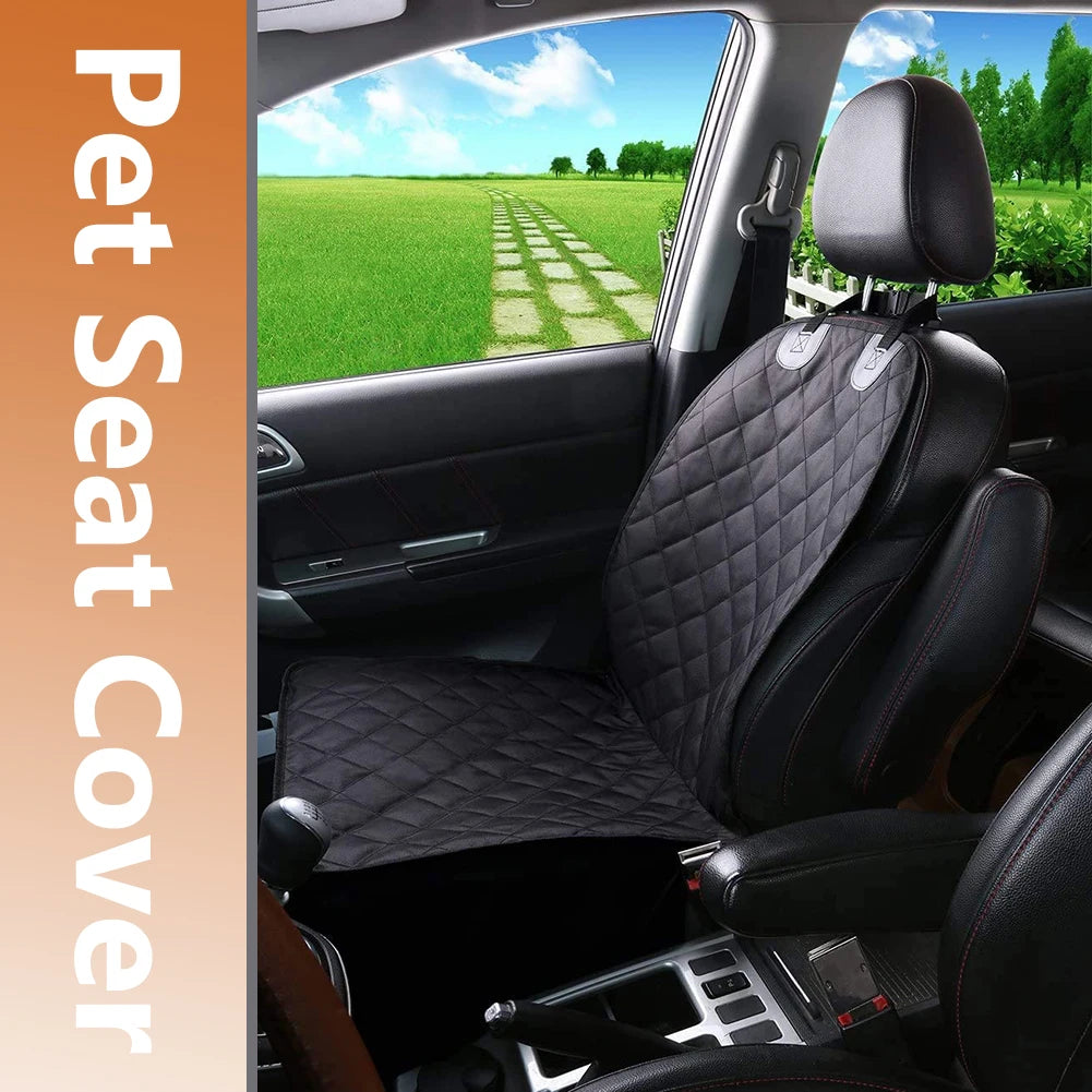 Shunmaii Waterproof Dog Car Front Seat Cover Non Slip