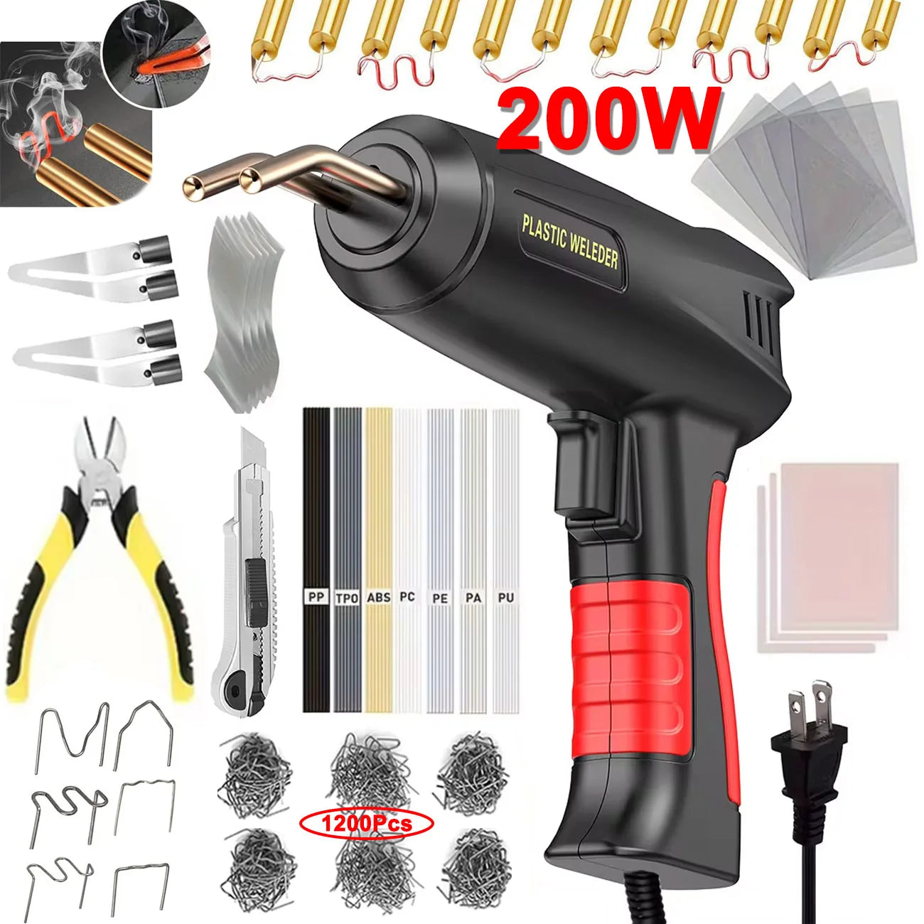 2-in-1 Plastic Welder Repair Kit for Car Bumpers and Plastics