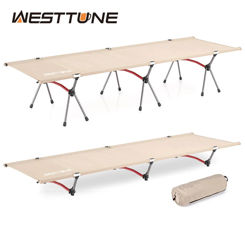 WEST TUNE Camping Cot With Leg Extenders Ultralight Aluminum