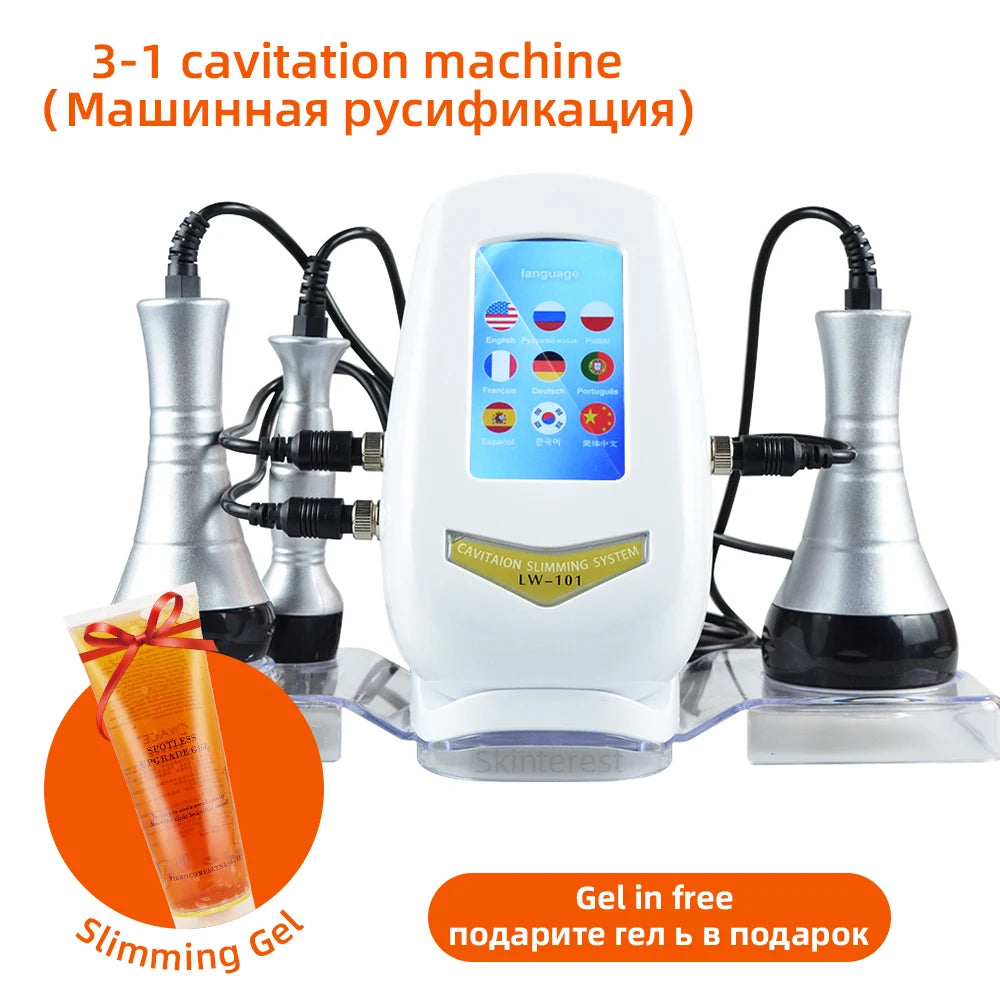 Misshear 3in1 Slimming Cavitation Massage Machine For Facial And Body