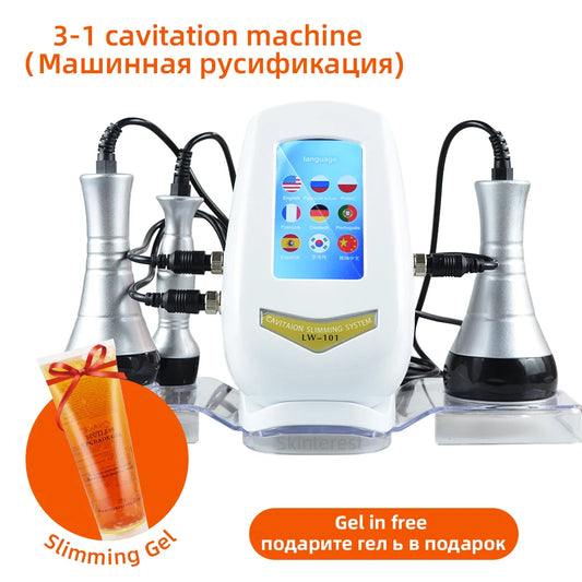 Misshear 3in1 Slimming Cavitation Massage Machine For Facial And Body
