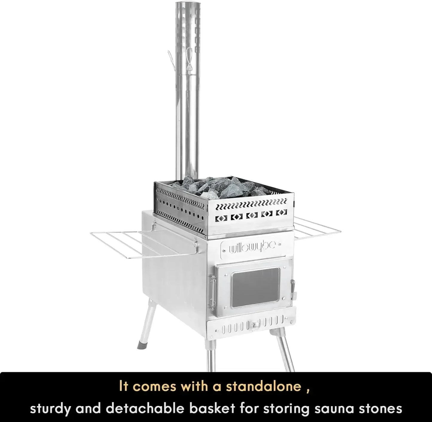 Outdoor Sauna Rocket Stove for Camping and Dry Sauna