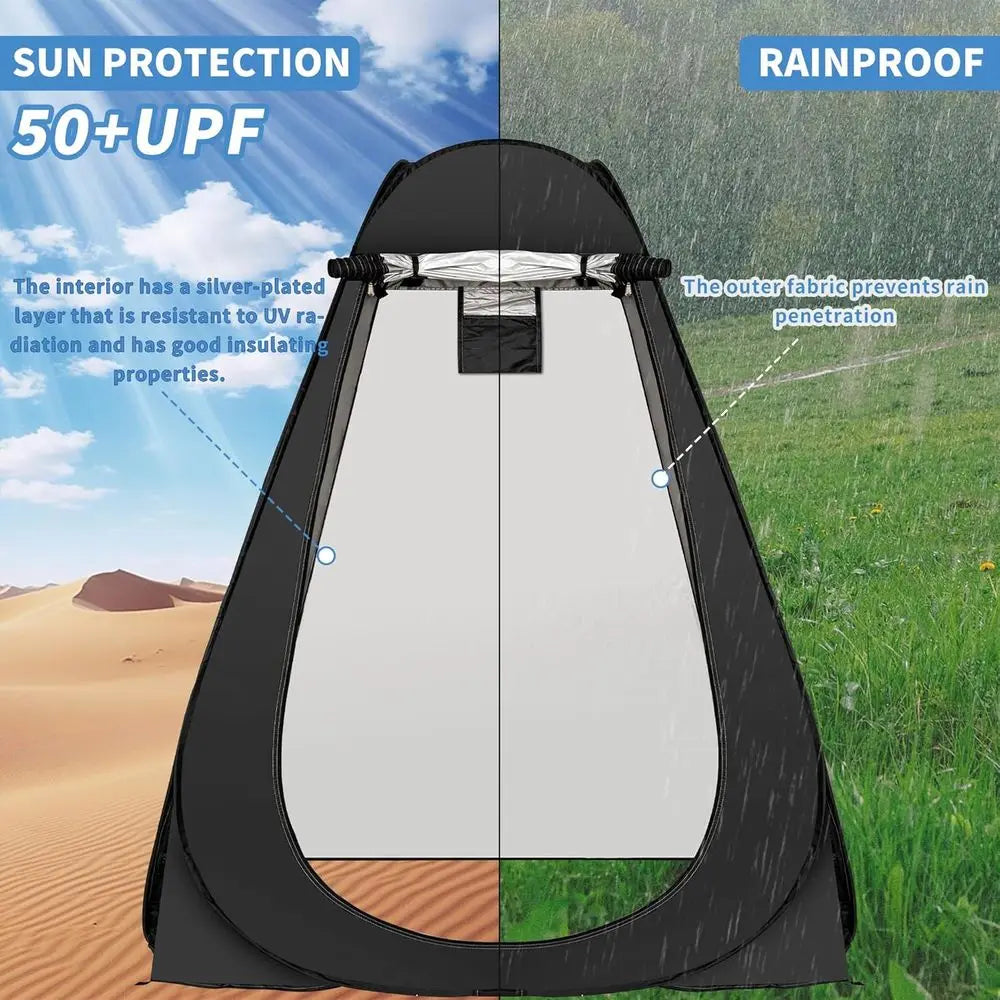 Portable Outdoor Privacy Shower Tent for Camping and Toilet Use