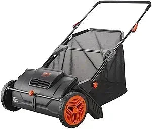 Push Lawn Sweeper With Large Capacity Leaf And Grass Collection