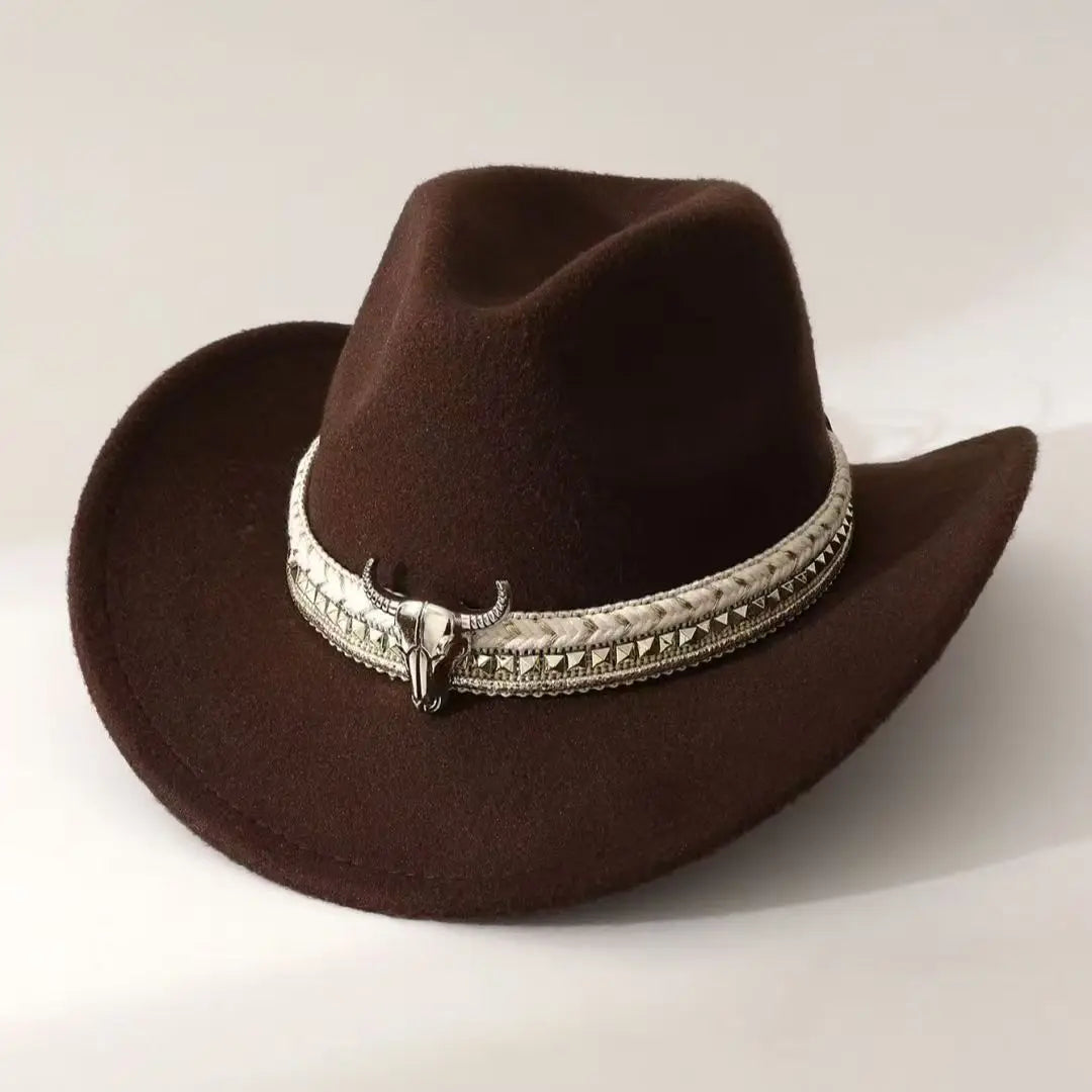 New Heart Shaped Cowboy Head Accessories Cowboy Hat Felt Hat New Men's and Women's Outdoor Knight