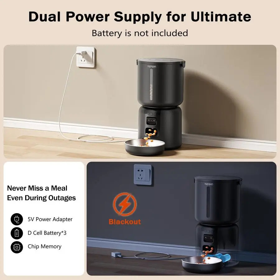 Automatic Cat Feeder With Camera And Night Vision Monitoring