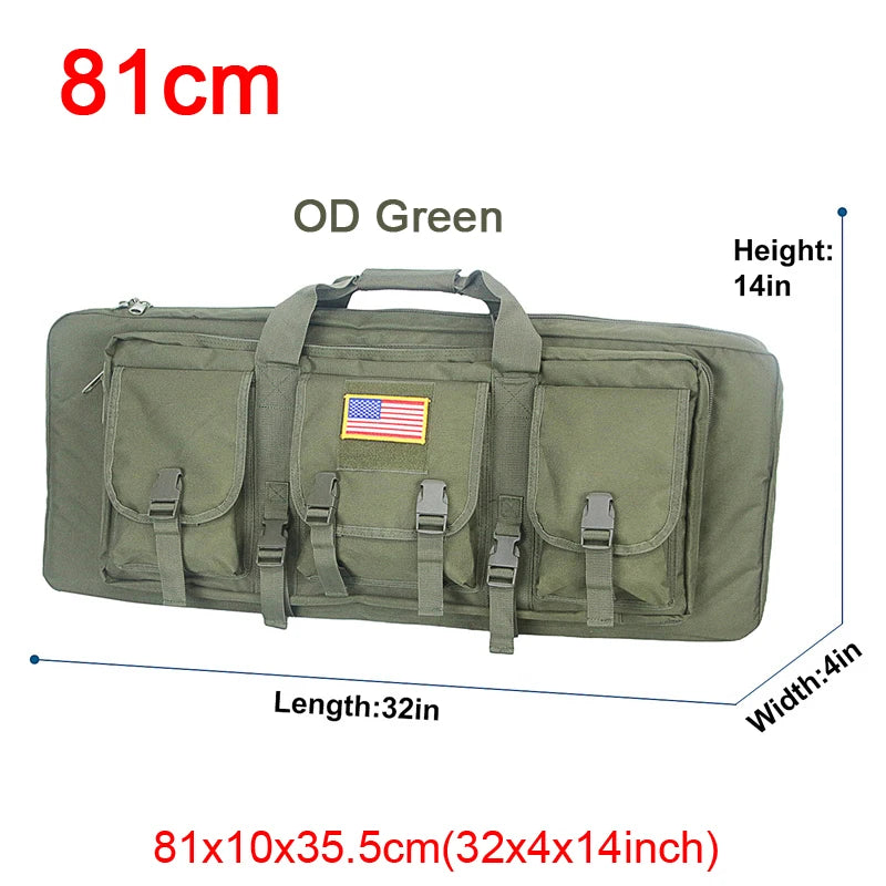 LQARMY Tactical Double Rifle Case Molle Bag for Airsoft Sniper Guns