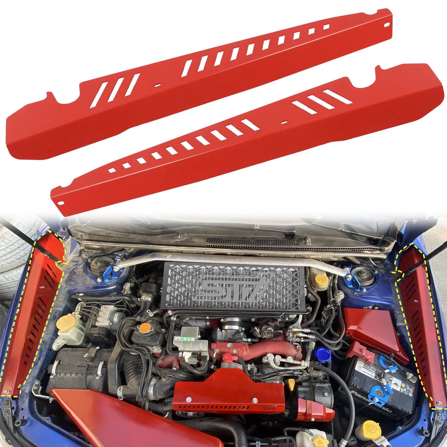 Cssport Fender Performance Shrouds Panel Subaru WRX WRX STI