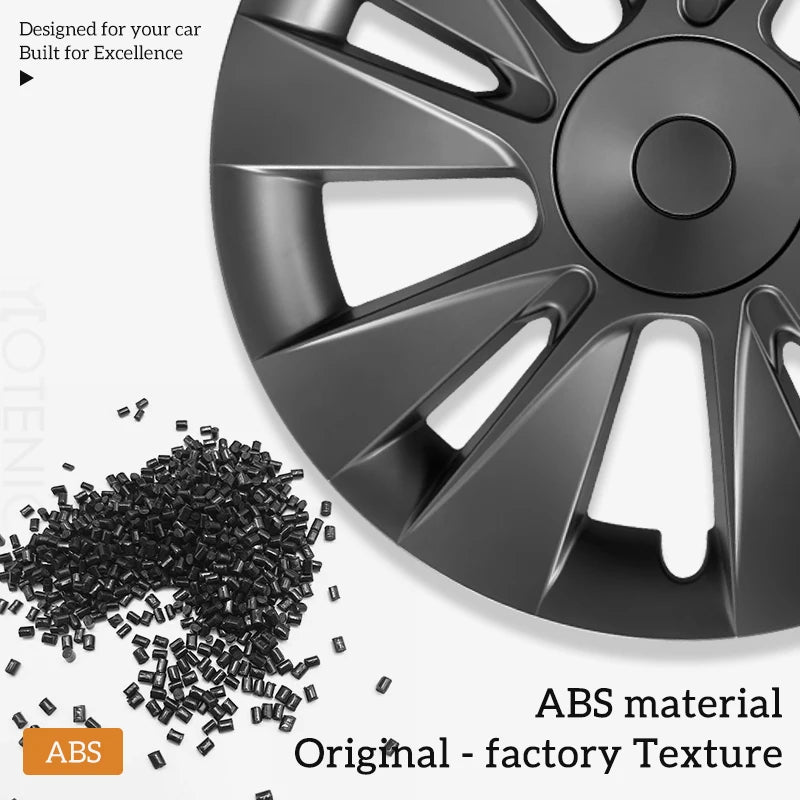 MOTENIO Wheel Covers For Tesla Model 3 Performance Hub Caps