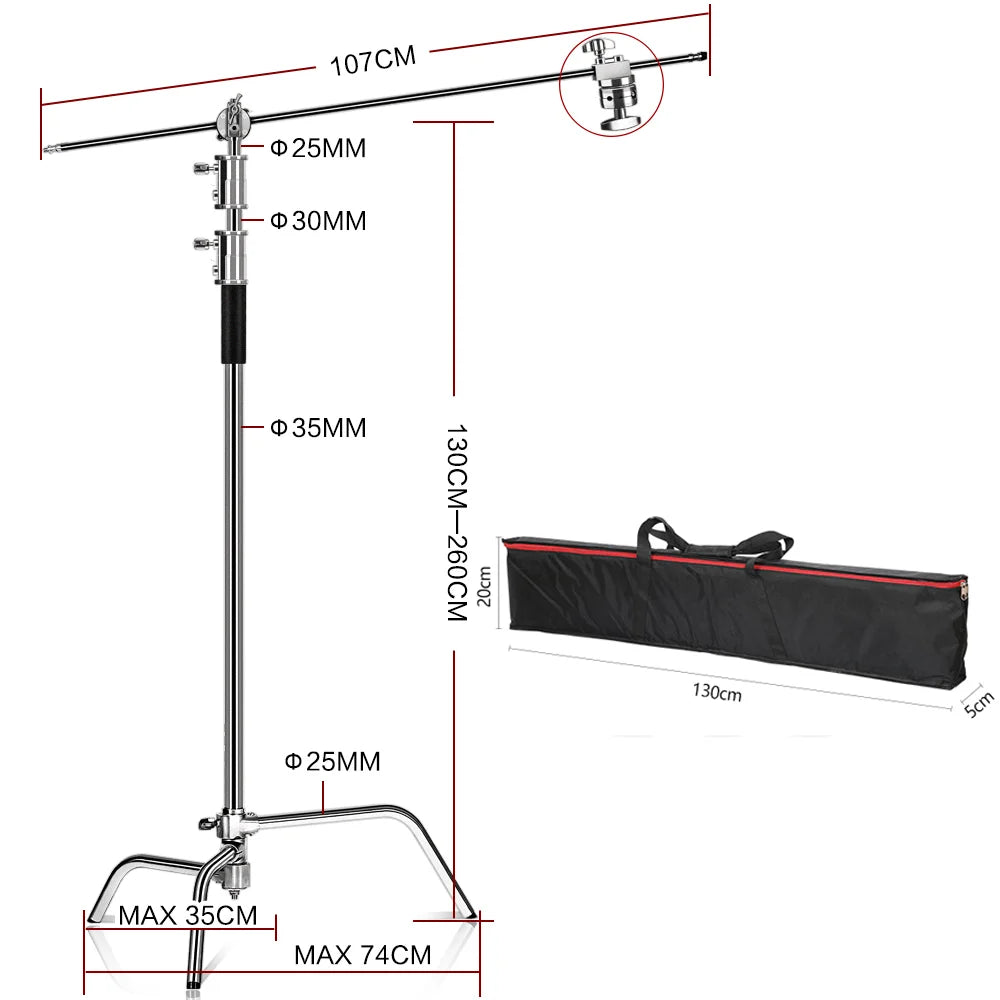 SHC Stand C Stand Photography Stand Stainless Steel Arm Head
