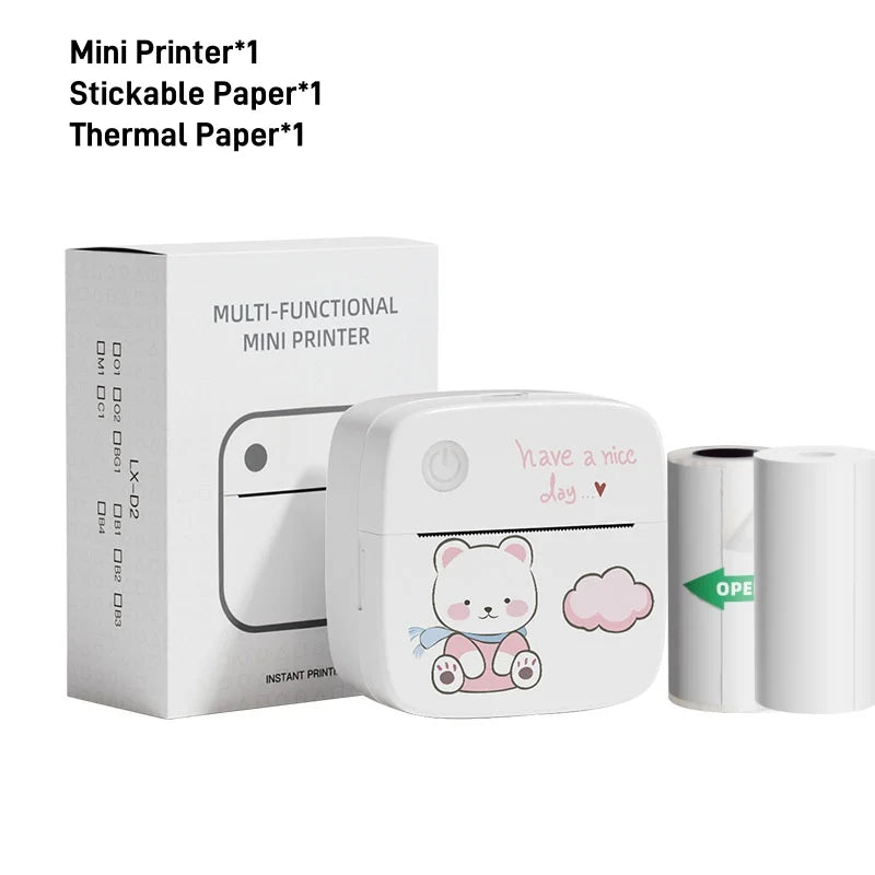 DOLEWA Mini Bluetooth Label Printer for Home and School