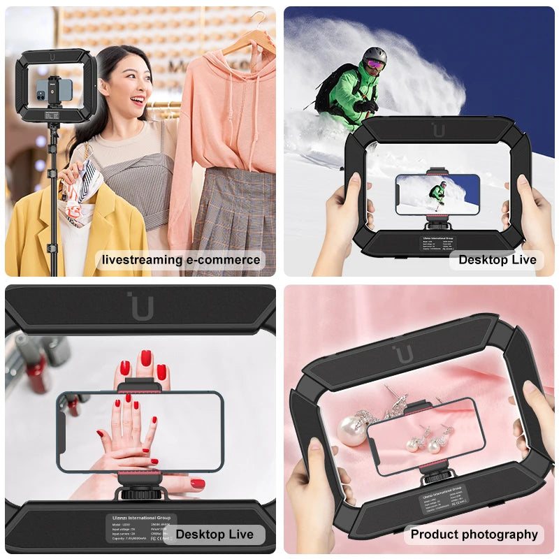 Ulanzi U200 Smartphone Video Rig LED Ring Light 2in1