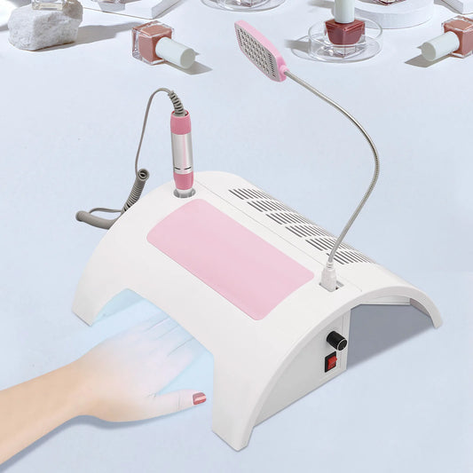 Bymaocar 5 In 1 Manicure Lamp Nail Dust Collector