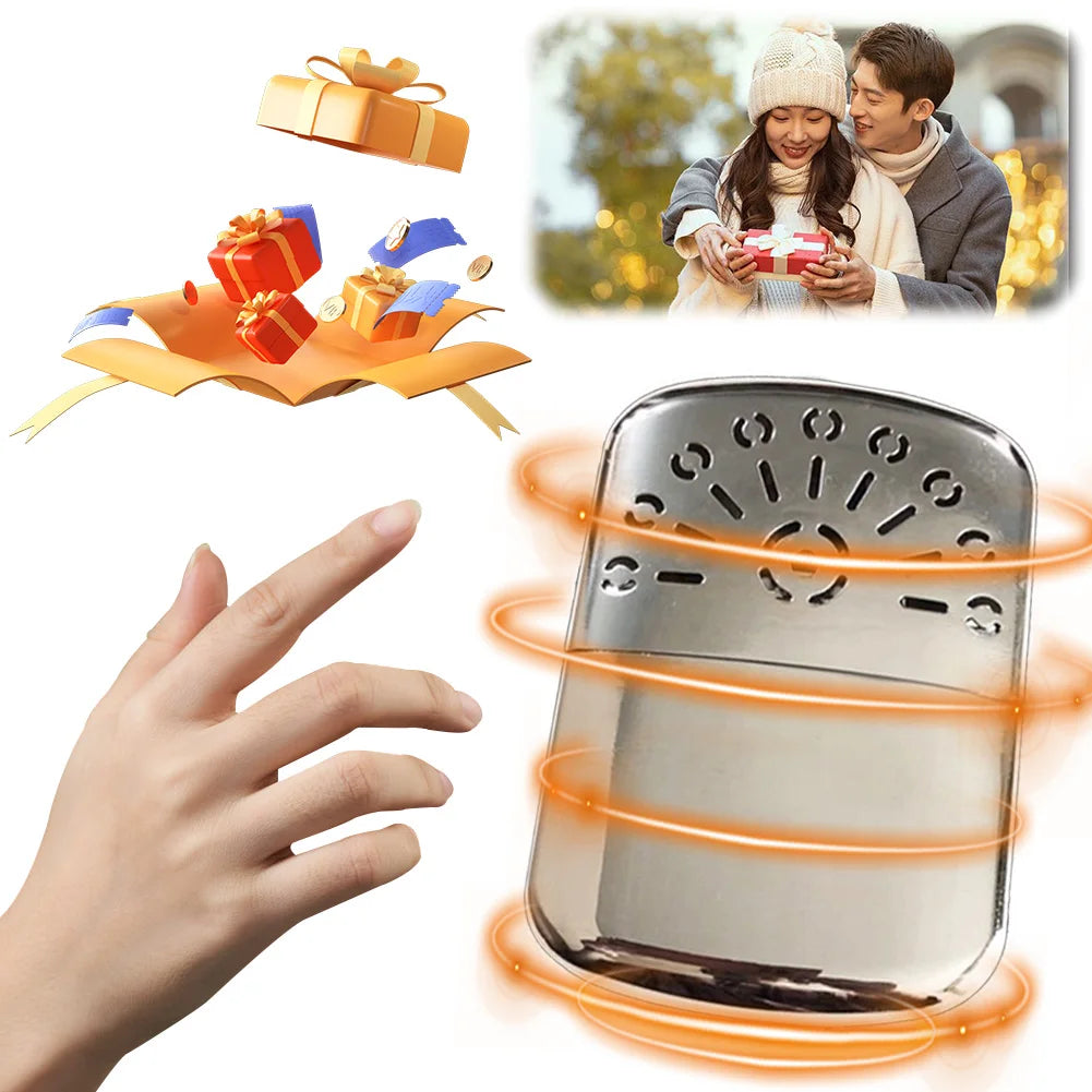 APWIKOGER Zinc Alloy Portable Fuel Hand Warmer For Outdoor Use