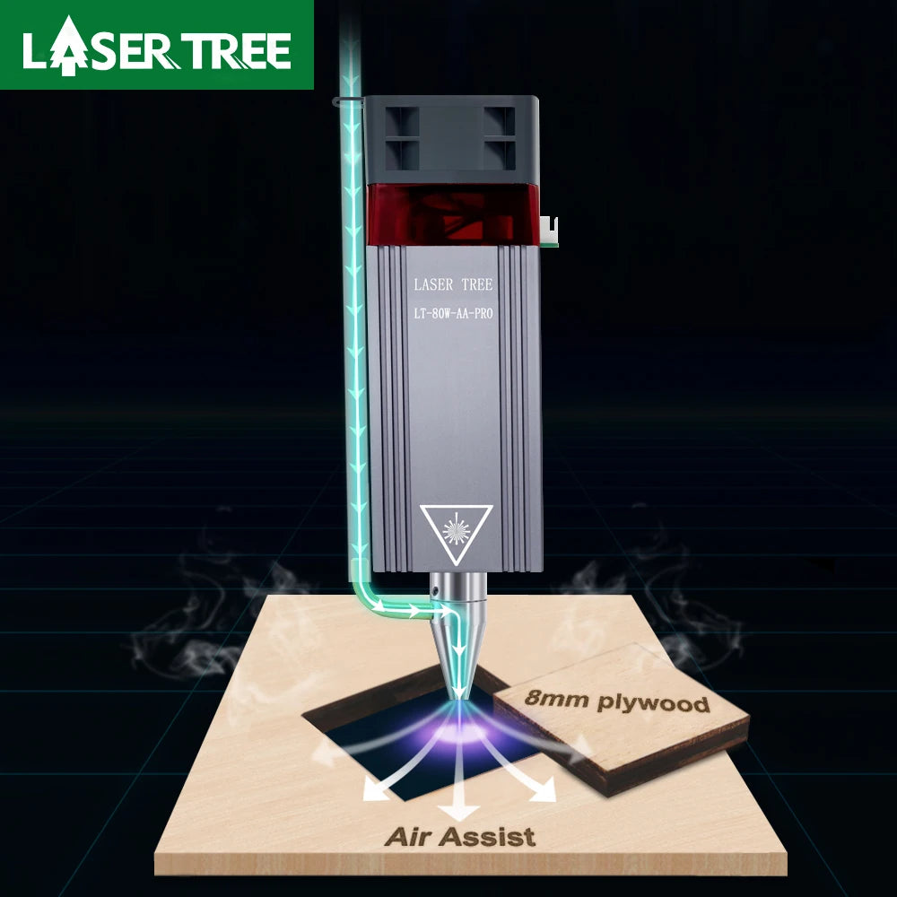 Laser Tree 10W Laser Module with Air Assist for Engravers