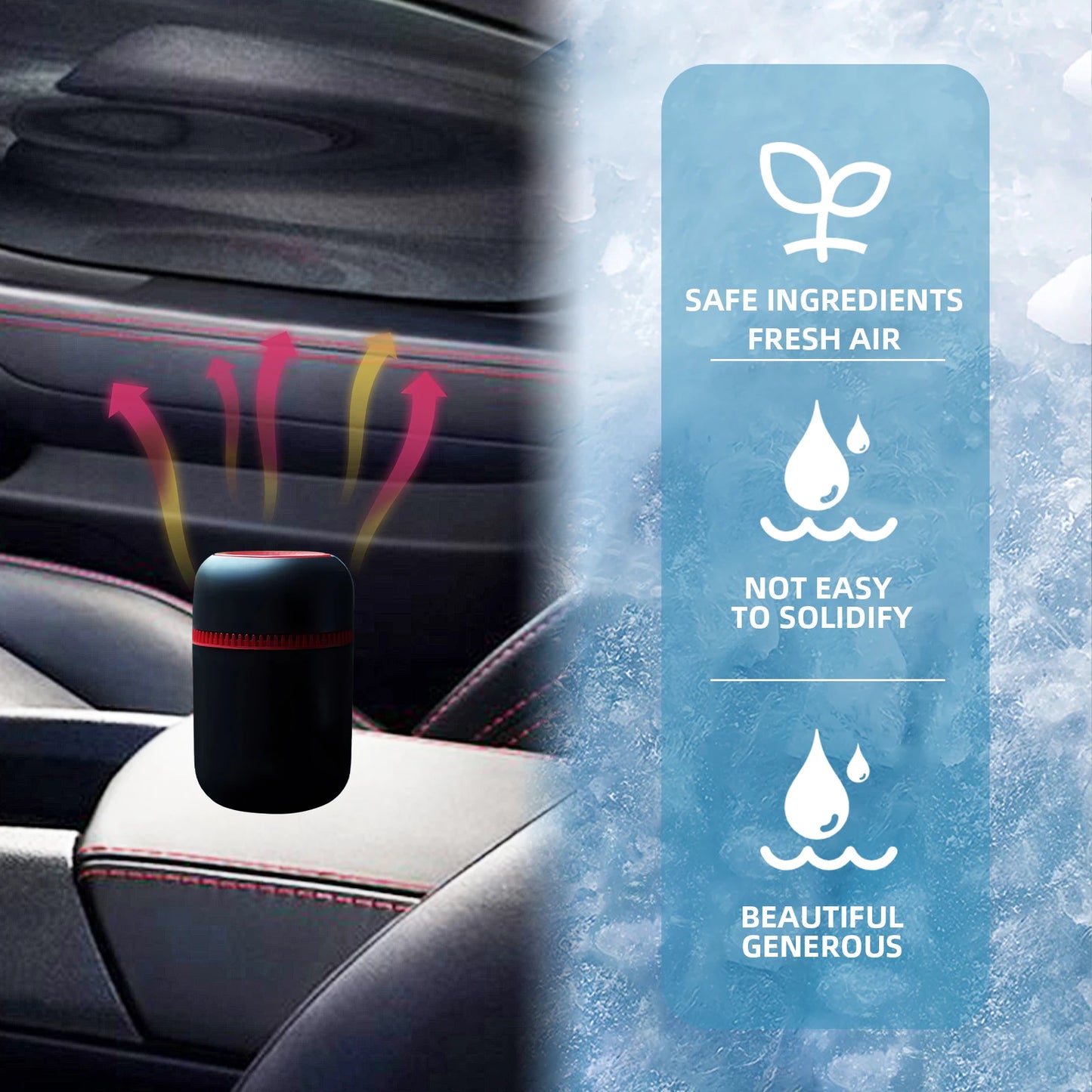 Car Snow Remover Car Anti-freeze Device Windshield Defogging and De-icing Rapid Snow Melting, Portable Heater