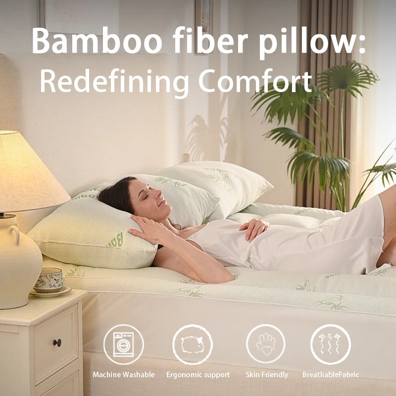 NONECN Cervical Spine Support Hotel Pillow For Home Dormitory Use