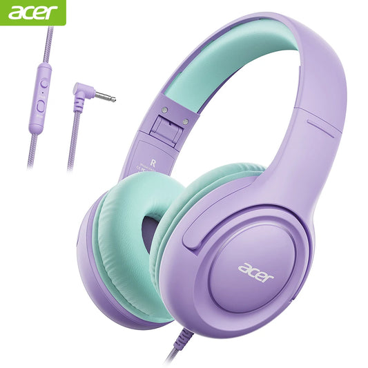 Acer Kids Wired Headphones With Volume Limiter For School