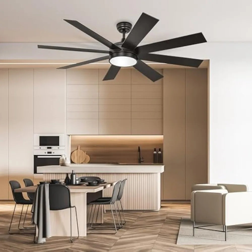 Ceiling Fan With Light And Remote DC Indoor Outdoor Modern 6 Speeds