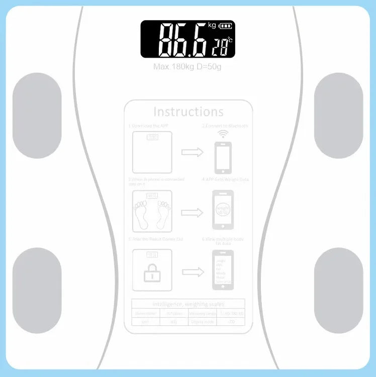 AEHOME Smart Body Fat Scale Bluetooth App