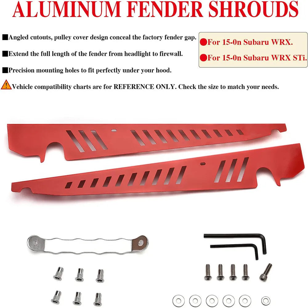 Cssport Fender Performance Shrouds Panel Subaru WRX WRX STI