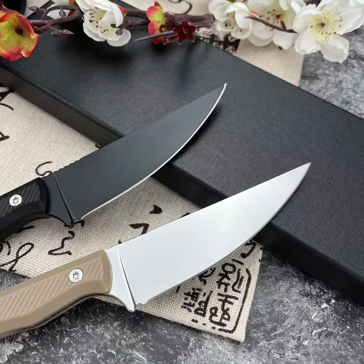 DIY Supplies Woodworking Fixed Blade Survival Knife MKC Outdoor Tactical