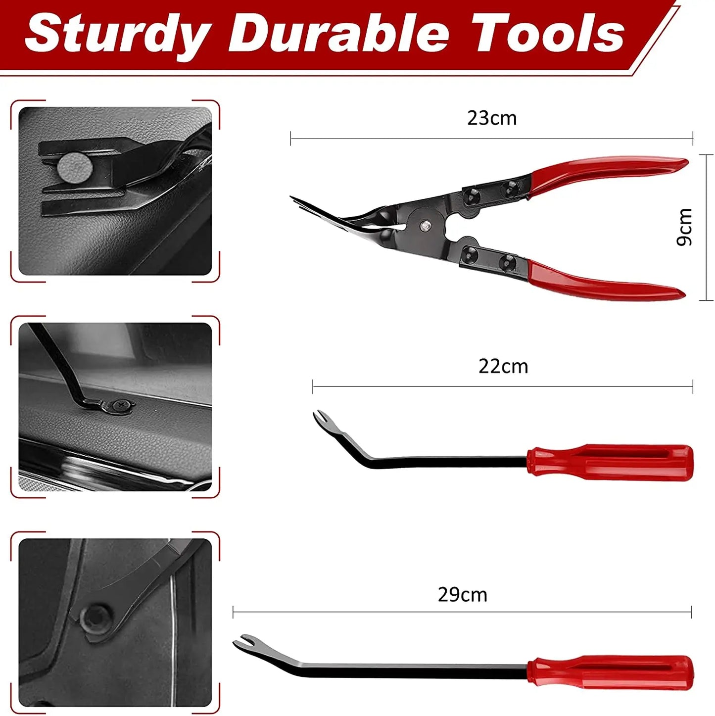 JOIGVFNH Car Interior Disassembly Kit 38Pcs Trim Removal Tool Set