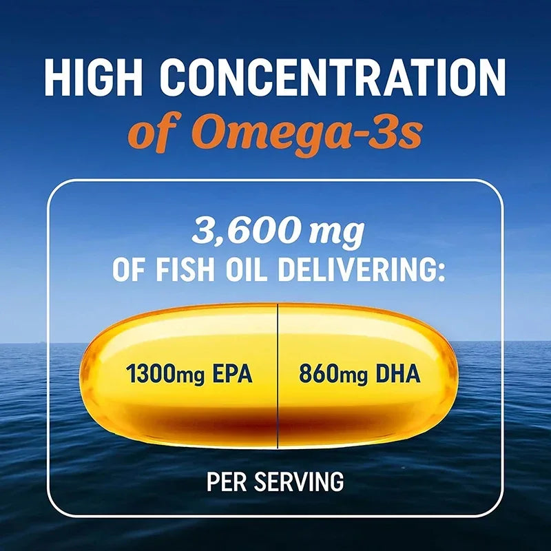 Pslalae Omega 3 Fish Oil EPA DHA Supports Brain Health
