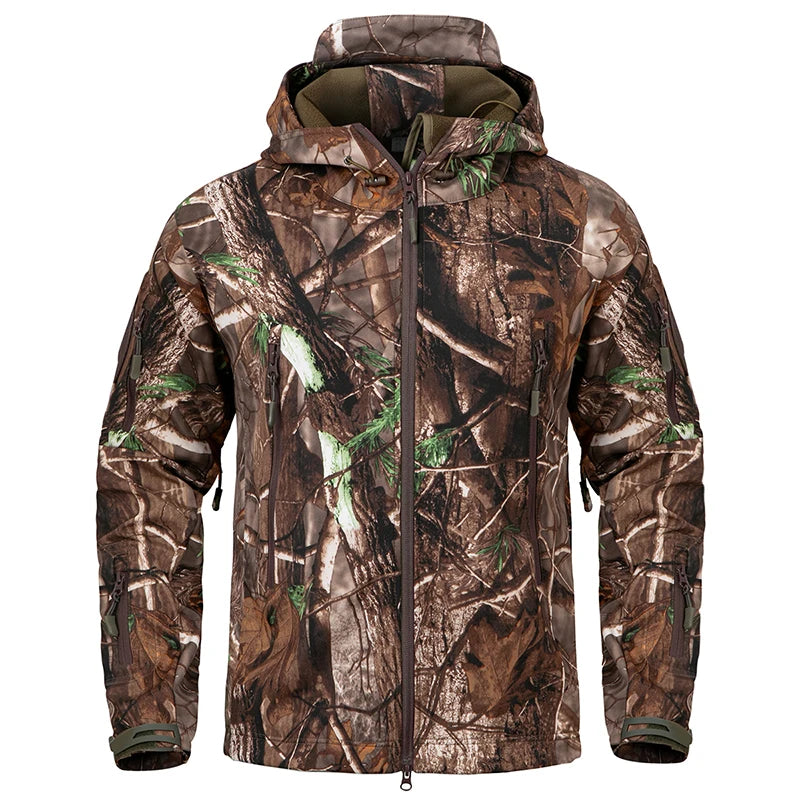 ReFire Gear Men's Quiet Water Resistant Softshell Camouflage Hunting Jacket