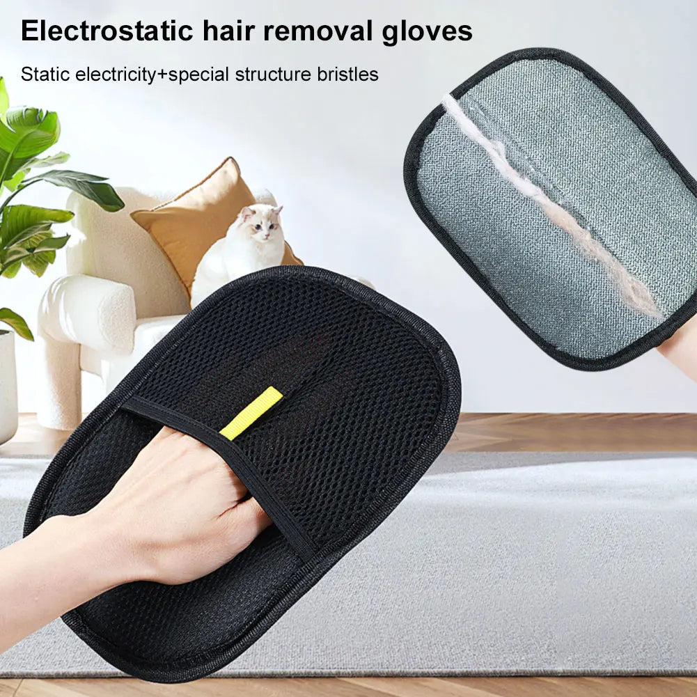 APWIKOGER Pet Hair Remover Gloves Deshedding Mitt For Dogs Cats