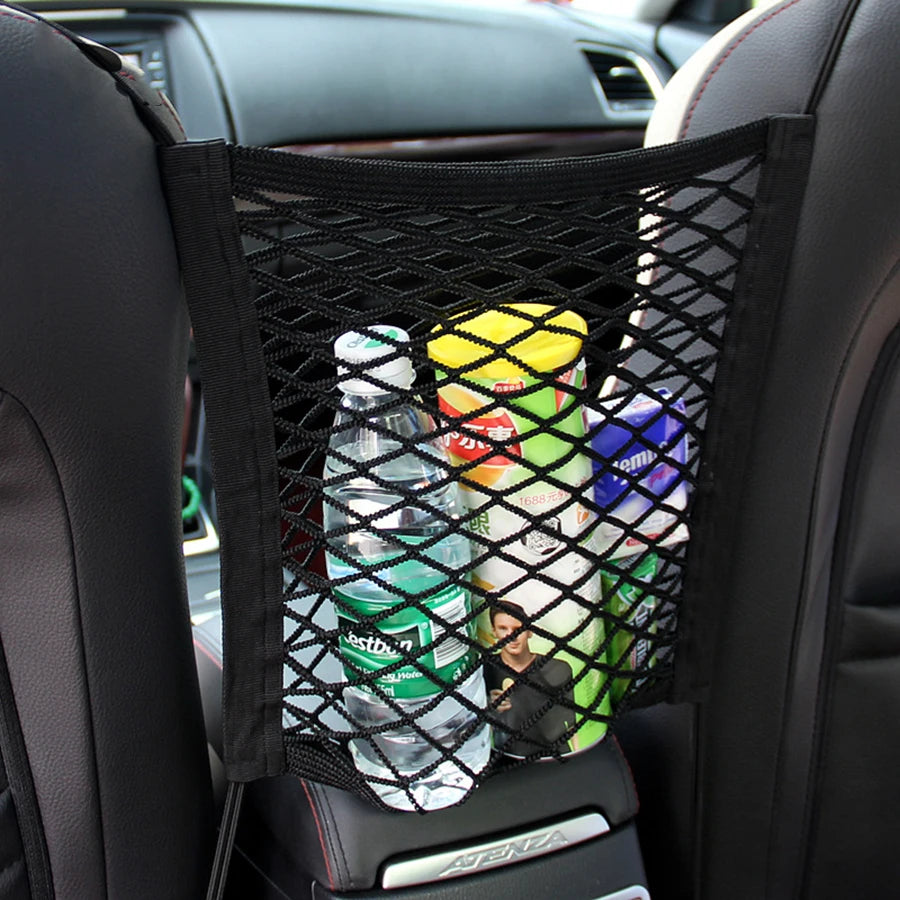 Pet Car Barrier With Automatic Safety Mesh Back Seat Protector