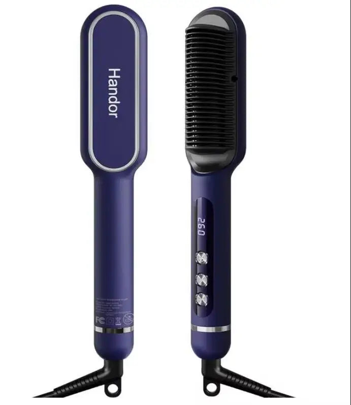 AP02 Negative Ionic Hair Straightener Brush Fast Heating Auto Off