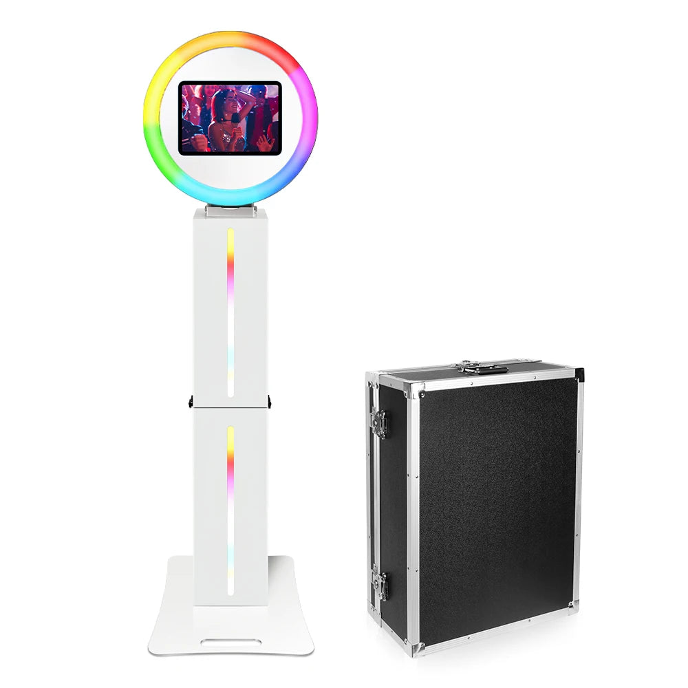 SNQ Photobooth Machine For iPad With RGB Ring Lights For Wedding Parties
