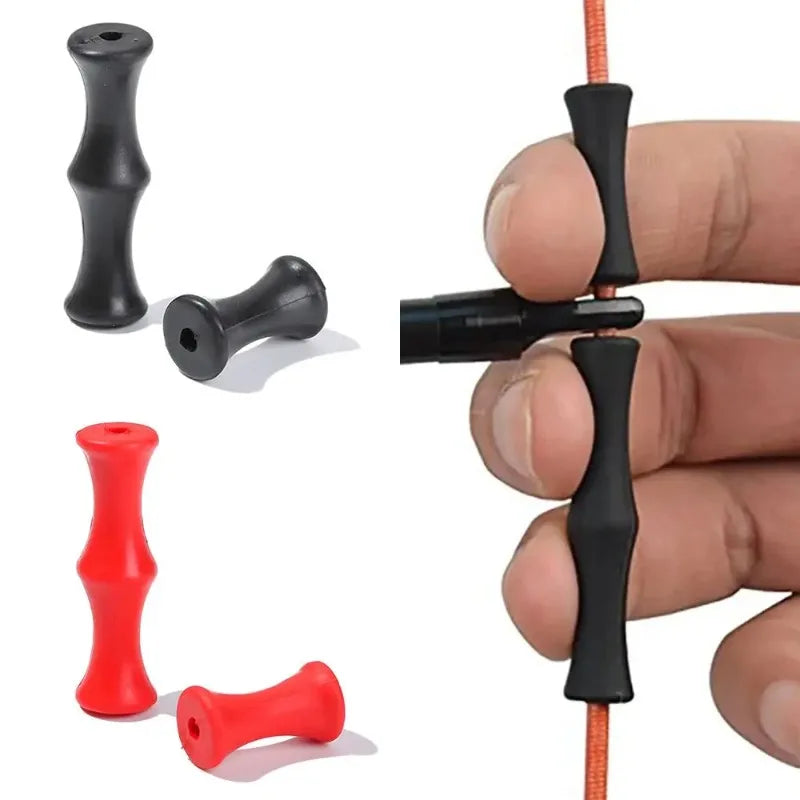 Hunting Archery Recurve Bowstring Finger Guard Soft Silicone Protector