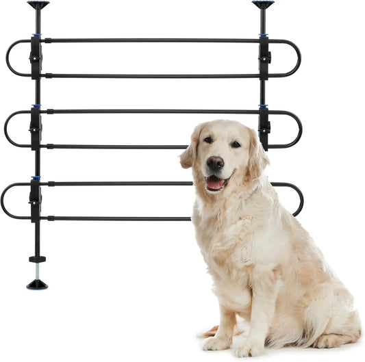 Adjustable Metal Dog Barrier For Cars And SUVs Easy Setup