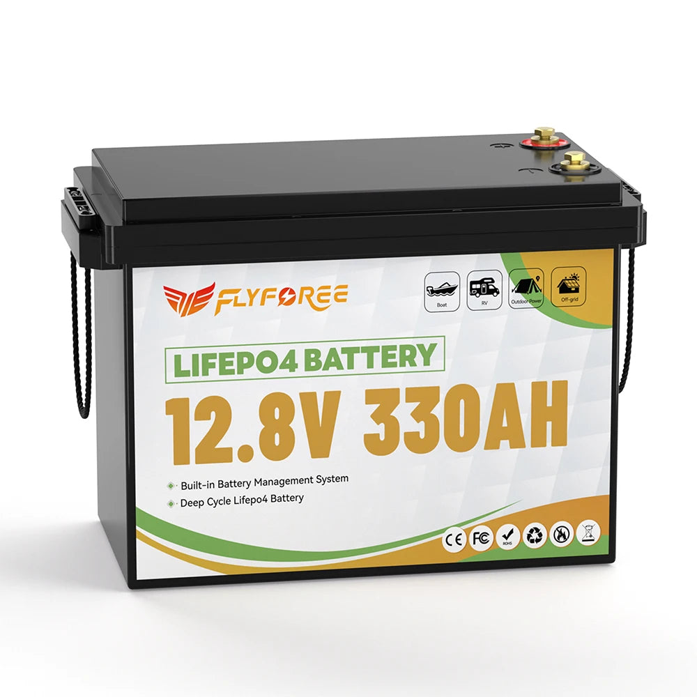 Fly Power LiFePO4 12V 100Ah Battery With BMS Marine