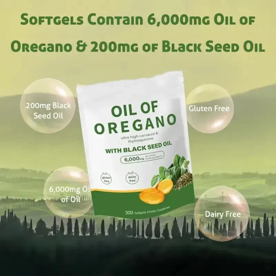 Quit Mood Oil of Oregano With Black Seed Oil Capsules
