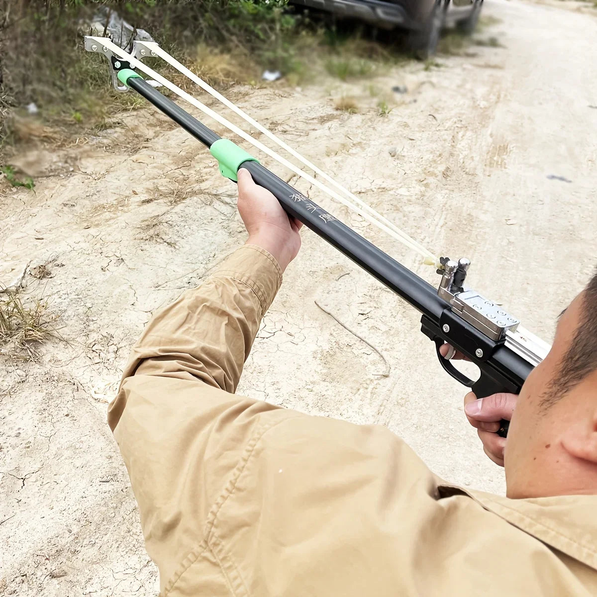 Foldable Long Pole Slingshot For Adults With Telescopic Rod