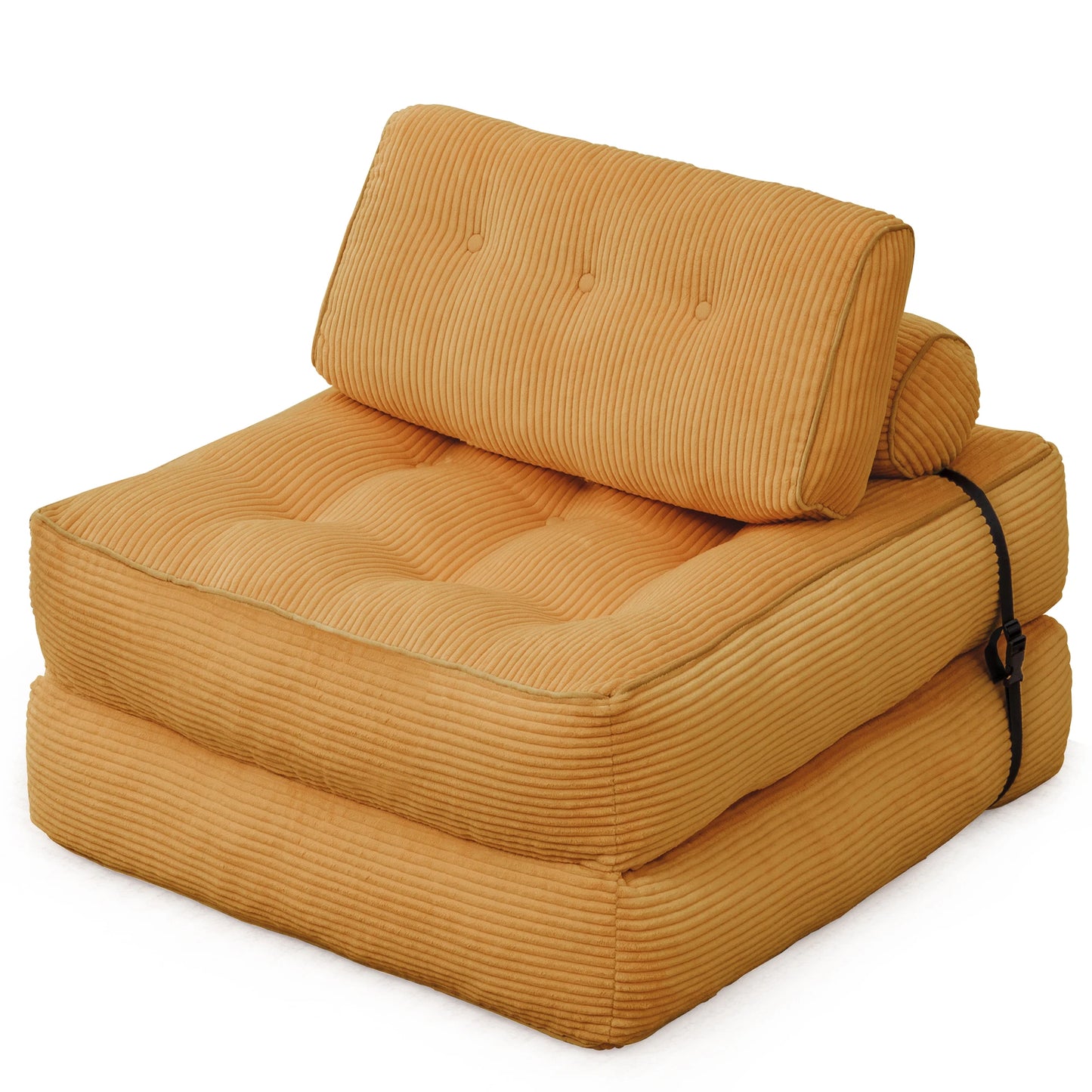 KORSER Convertible Floor Couch for Adult with Pillow Folding Sofa Bed  Comfort Floor Sofa Portable Sleeper Chair for Living Room