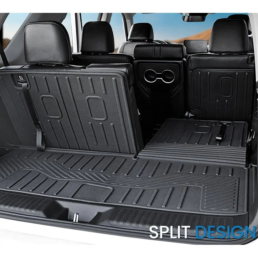 XMSJ All Weather Trunk Mat With Backrest for Honda Pilot