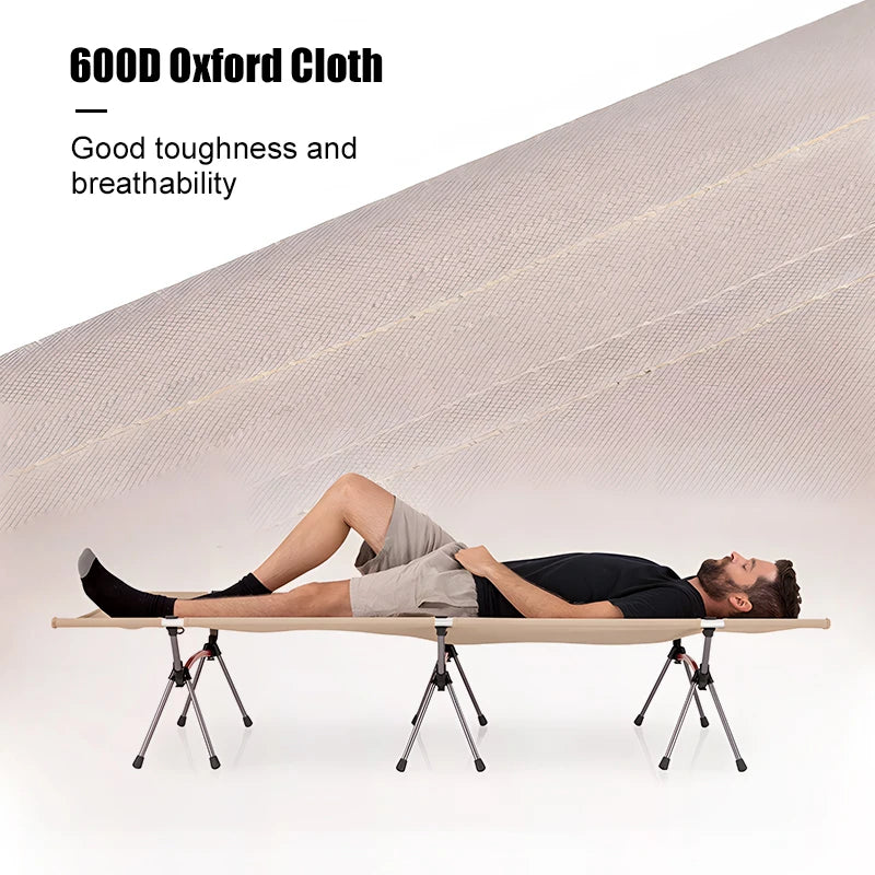 WEST TUNE Camping Cot With Leg Extenders Ultralight Aluminum