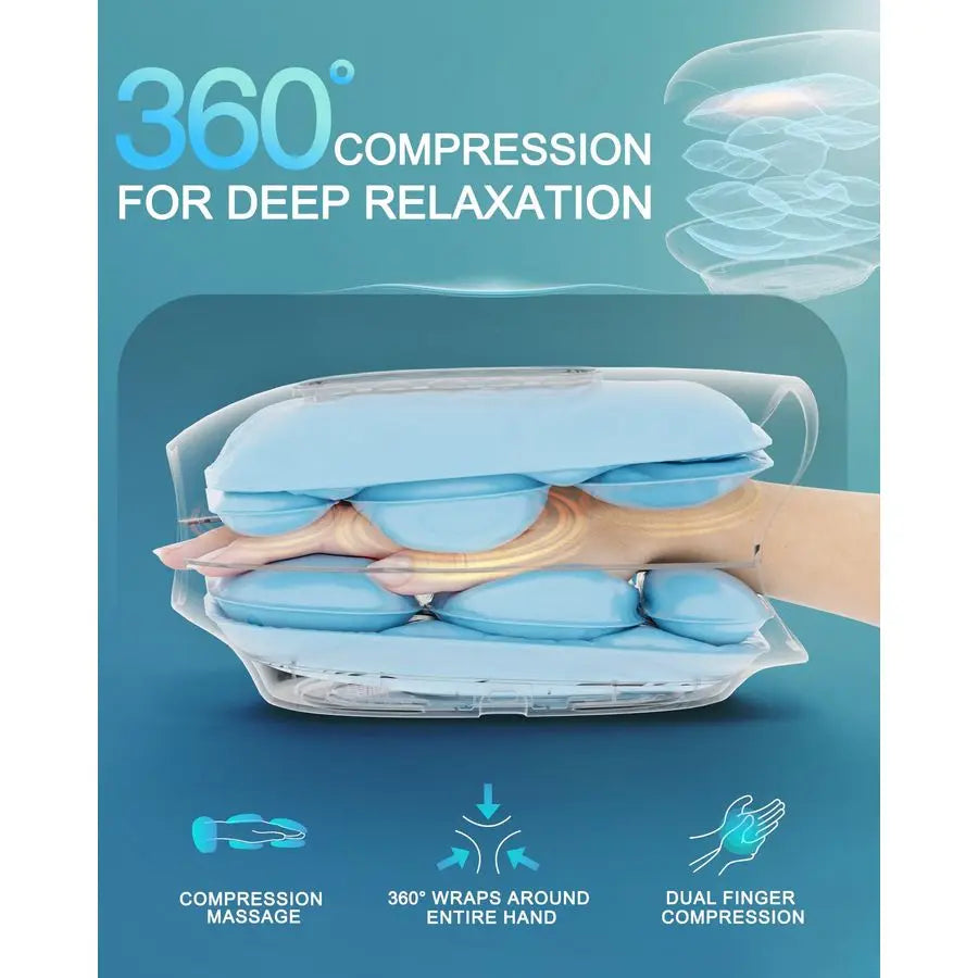 Hand Massager With Heat And Compression For Arthritis Carpal Tunnel