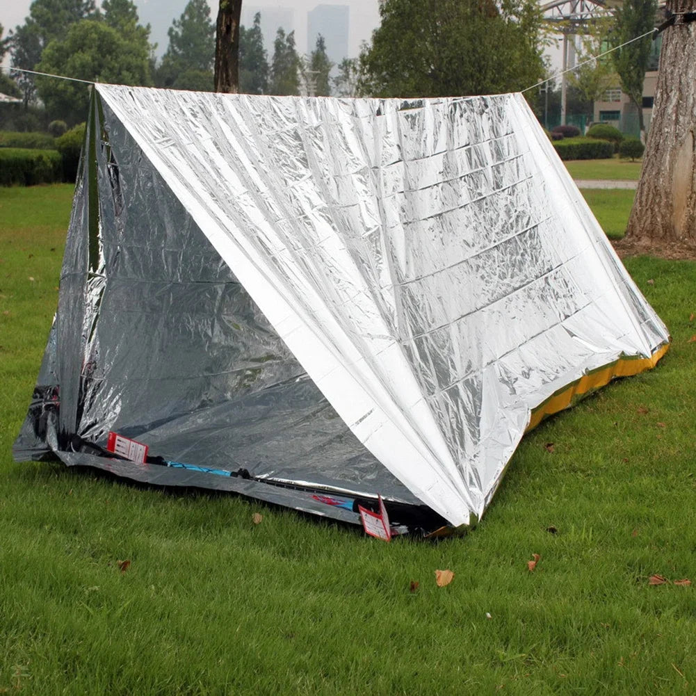 Emergency Blanket Outdoor Survival First Aid Kit Windproof Thermal Rescue
