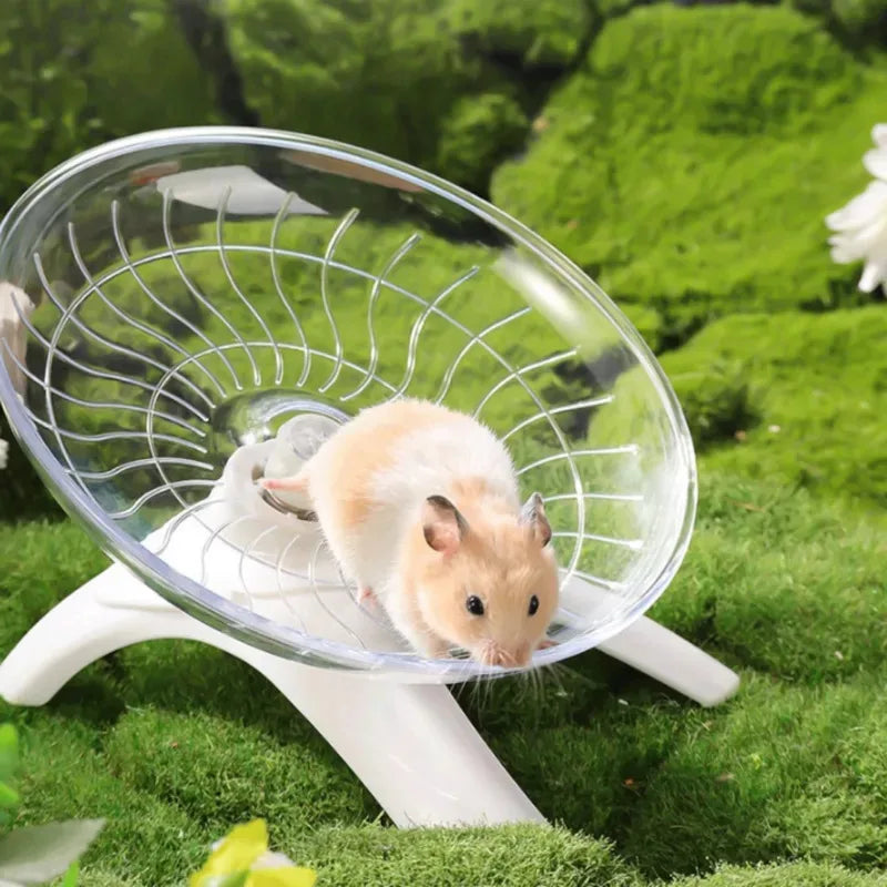 Hamster Running Wheel Toy For Small Pets Silent Rotating Disc