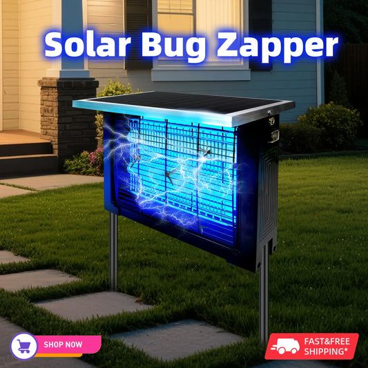 Solar Bug Zapper Outdoor Portable Rechargeable Mosquito Killer